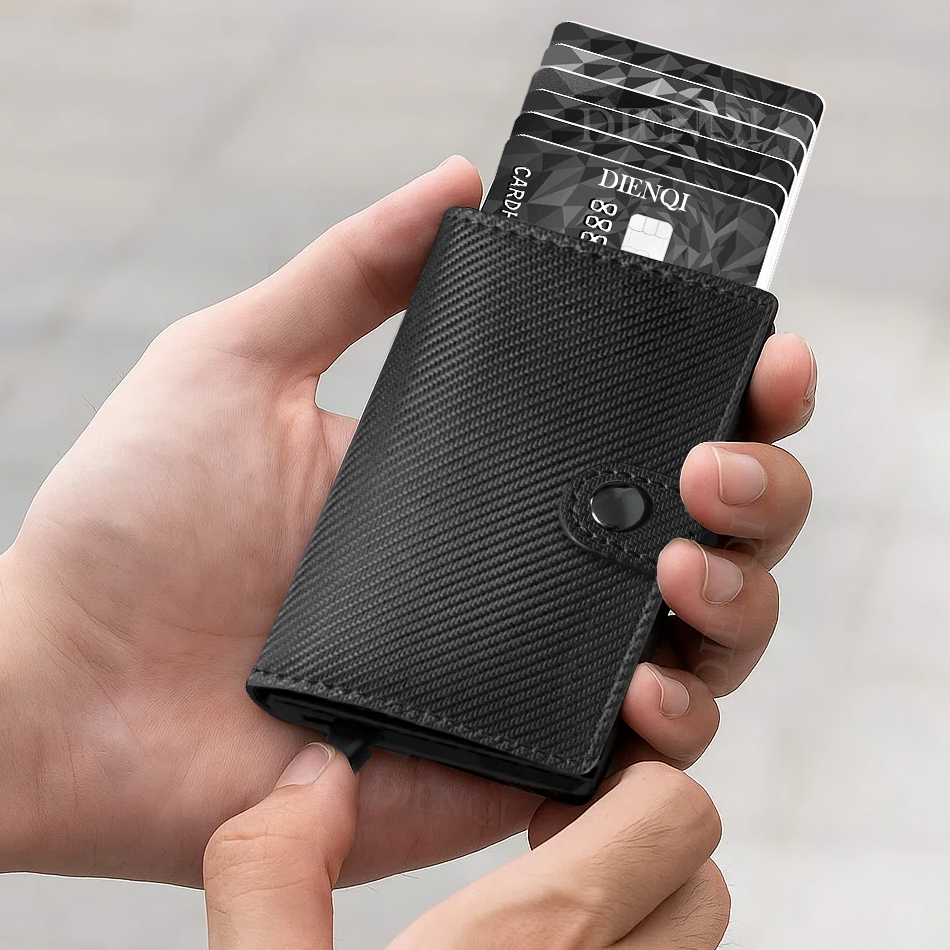 Dompet Kartu Bisnis Kulit PU,  - Card Case Minimalist ulasan dan harga