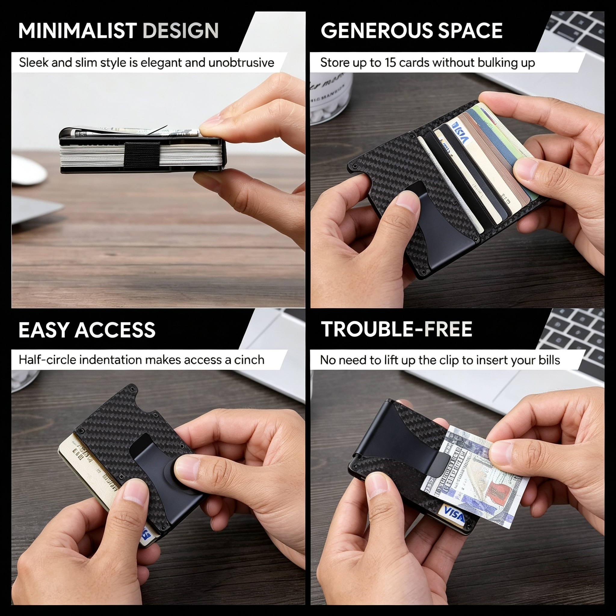 Dompet Kartu Pemblokir RFID Se - Card Case Minimalist ulasan dan harga