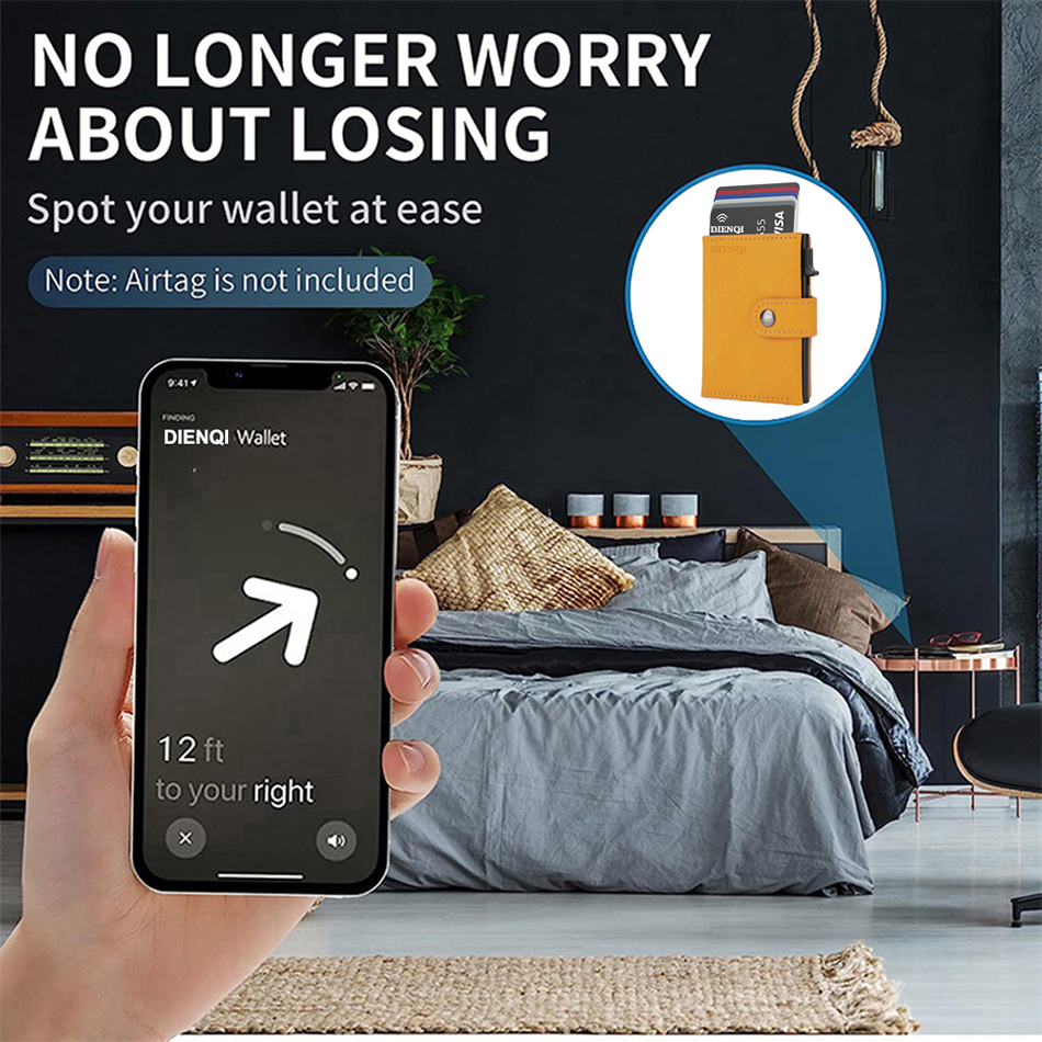 Airtag dompet Rfid pemegang ka - Card Case Minimalist ulasan dan harga