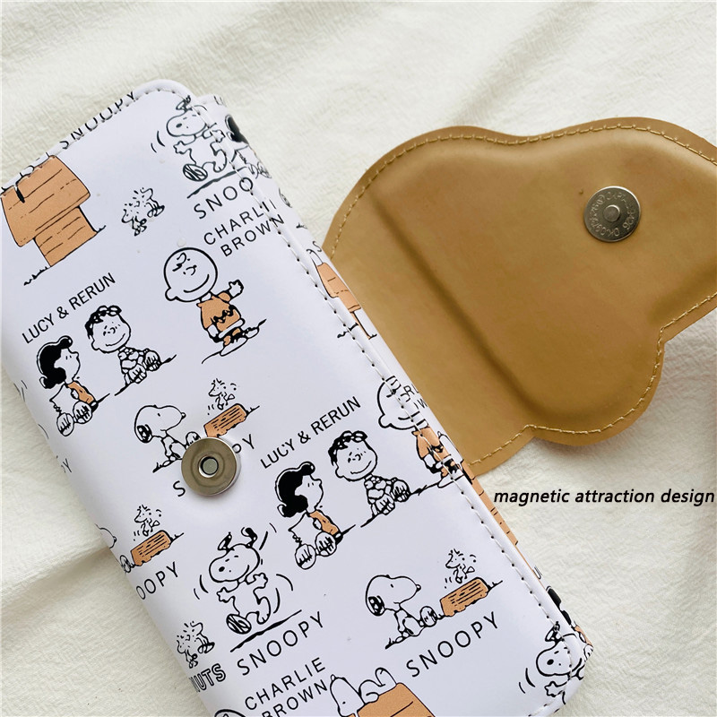 Dompet Kartun Snoopy Kulit PU  - Bifold Leather Wallet ulasan dan harga