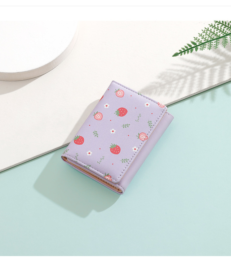 Dompet Wanita Lipat Tiga Lucu  - Bifold Leather Wallet ulasan dan harga